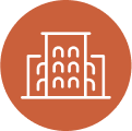 Colored leaf icon